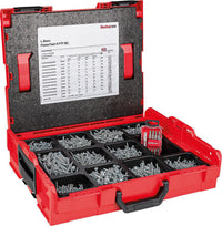 Assortiment de vis Fischer Power-Fast II tête cylindrique bombée, 1811 pièces, en L-BOXX 102