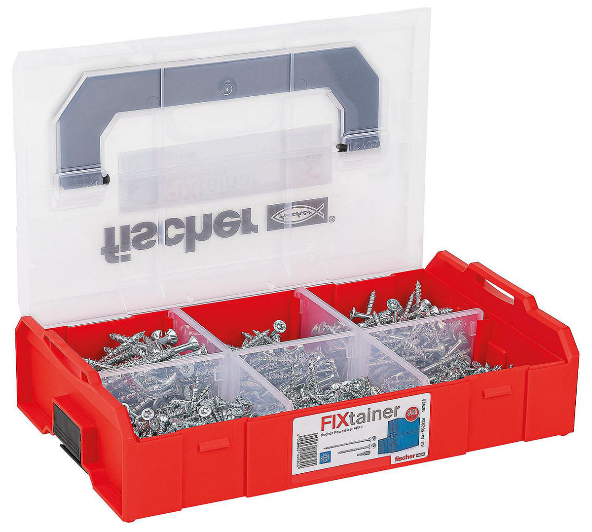 Assortiment de vis Fischer FixTainer PowerFast II tête fraisée, 703 pièces