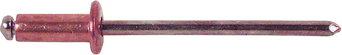 Rivets borgnes cuivre / acier, tête bombée, Ø 4 mm