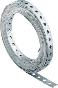 Ruban perforé galvanisé, rouleau 10 m