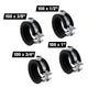 Pack promo Fischer colliers articulés FGRS M8, 3/8"-1", 400 pièces