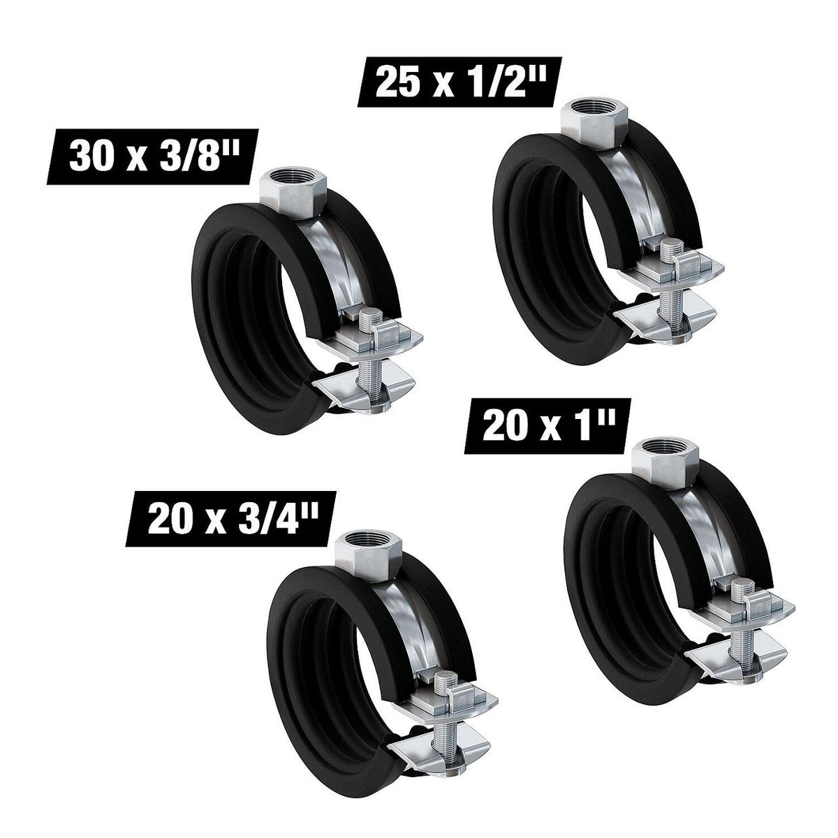 Recharge colliers Fischer FGRS M8, 3/8"-1", 95 pièces