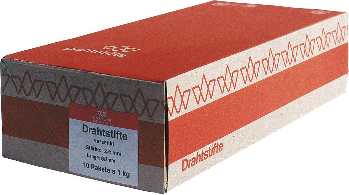Clou DIN 1151 forme B, tête conique, tige annelée, brillant
