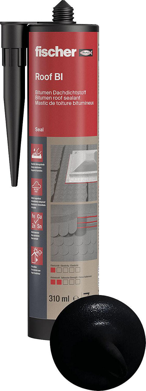 Mastic d'étanchéité pour toiture Fischer Roof BI DD 310 ml