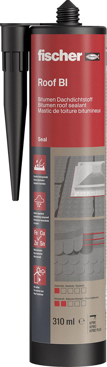 Mastic d'étanchéité pour toiture Fischer Roof BI DD 310 ml