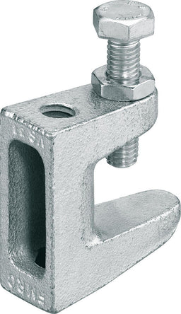 Étrier pour poutrelle Fischer, fonte malléable galvanisée Ø12 · serrage 0-26 mm