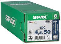 Pack promo WS + SPAX vis à tête fraisée WIROX Ø4,5x50 mm, 3000 pièces + WS BOX