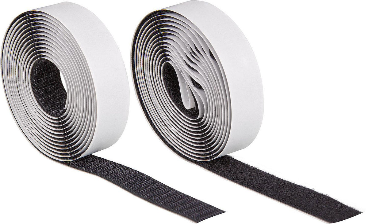 Set de ruban auto-agrippant autocollant (crochet + velours) 2,45 m