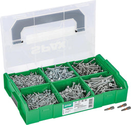 Set de vis à tête fraisée SPAX WIROX T-STAR Plus, 704 pièces, en L-BOXX
