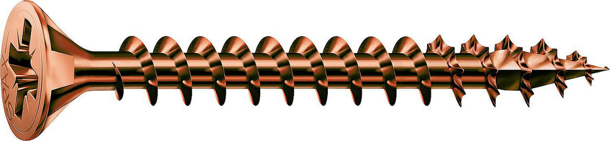Vis à tête fraisée SPAX filetage complet bruni Ø 3–4 mm