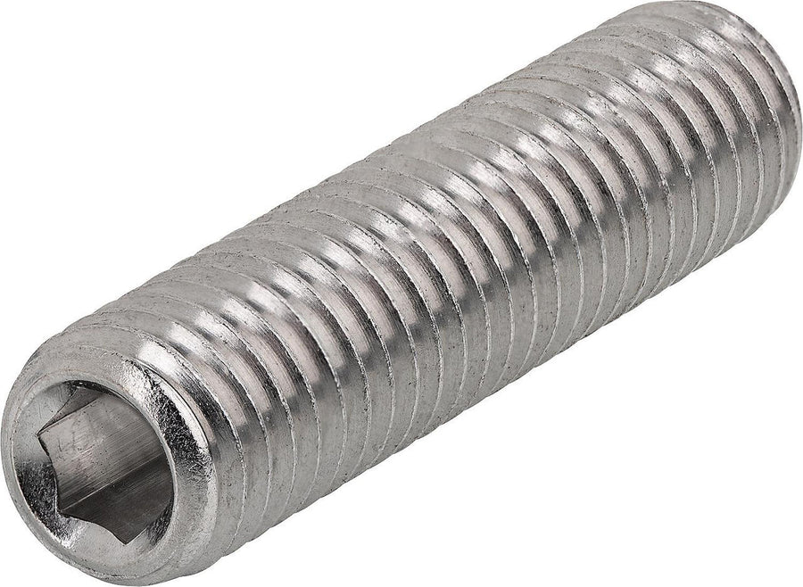 Vis sans tête six pans creux, bout cuvette, inox A2