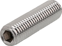 Vis sans tête six pans creux, bout pointu, inox A4 M8×30 mm
