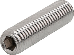 Vis sans tête six pans creux, bout pointu, inox A4 M8×30 mm