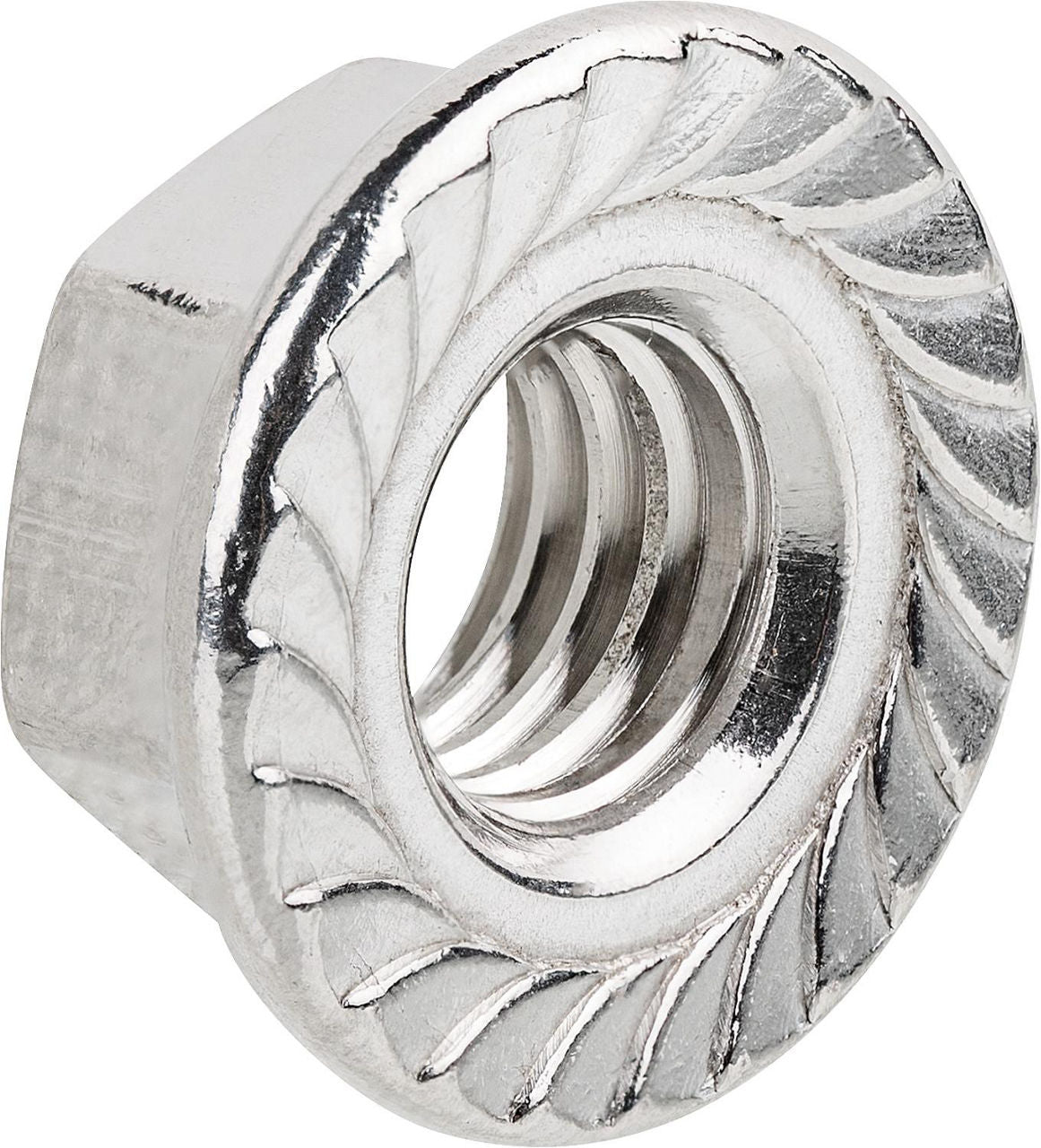 Écrous à denture de blocage DIN 6923, inox A2