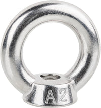 Écrou à anneau inox A2 moulé