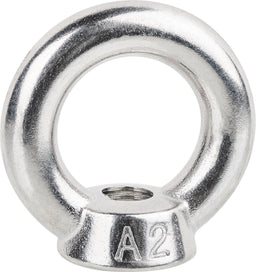 Écrou à anneau inox A2 moulé