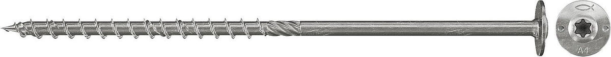 Vis à tête disque Fischer filetage partiel Ø 6,0–8,0 mm