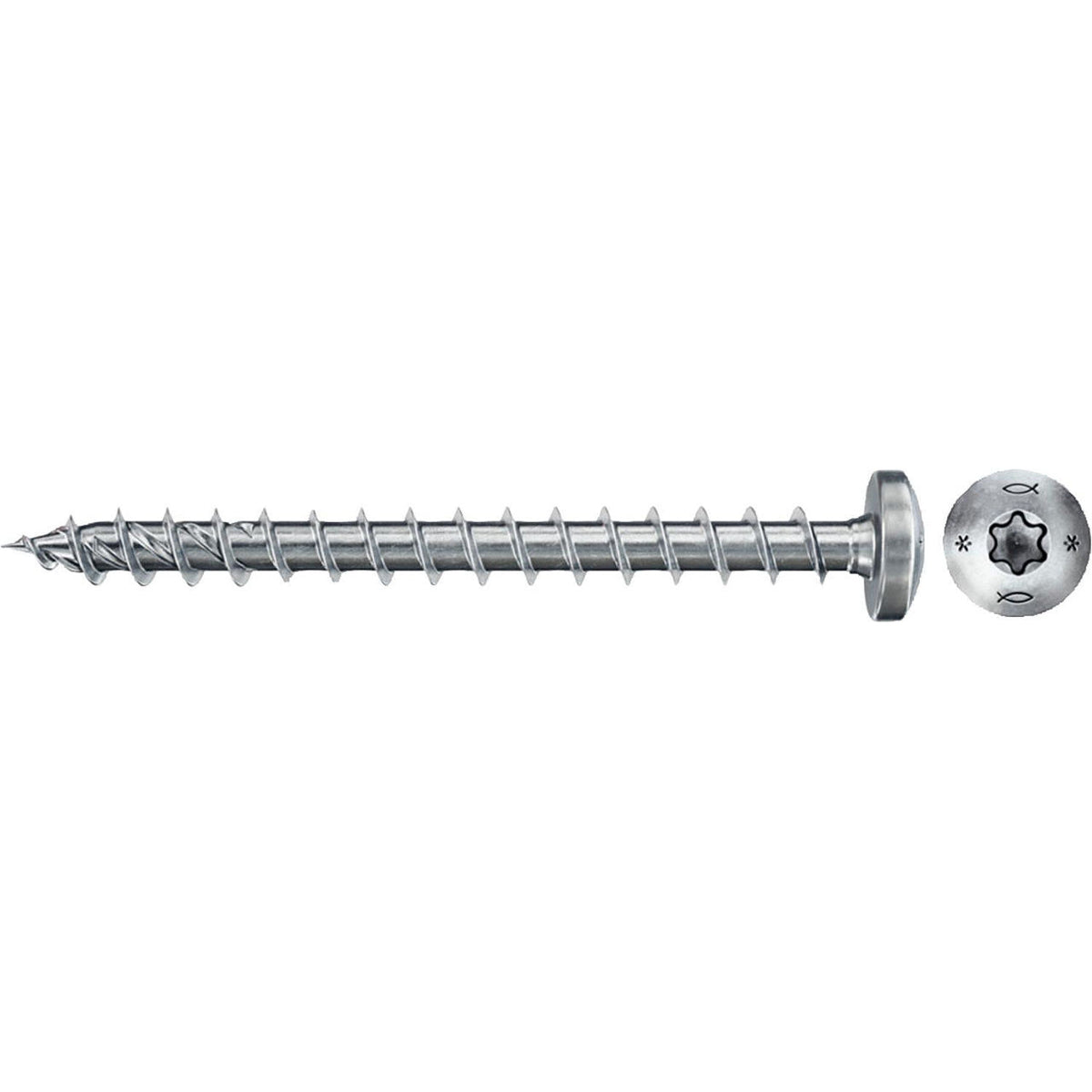 Vis à tête demi-ronde Fischer filetage complet galvanisé Ø 3,5–6 mm