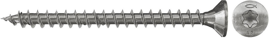 Vis à tête fraisée Fischer filetage complet inox A2 Ø 3–4,5 mm