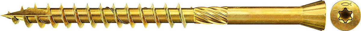 Vis de plancher Fischer, tête fraisée, filetage total, galvanisée, Torx