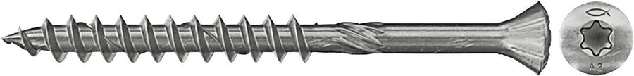 Vis de bardage bois Fischer FFSII, inox A2, Torx