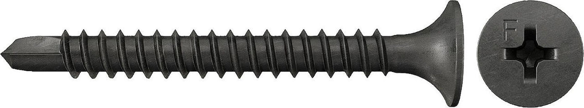 Vis fixation rapide pour plaque de plâtre, tête trompette, filetage fin, magazinée, Fischer