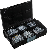 Assortiment de vis universelles MFI Jet-Fast bleu-galvanisé, 1140 pièces, en L-BOXX