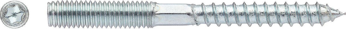 Vis double filetage, galvanisée M12×180 mm