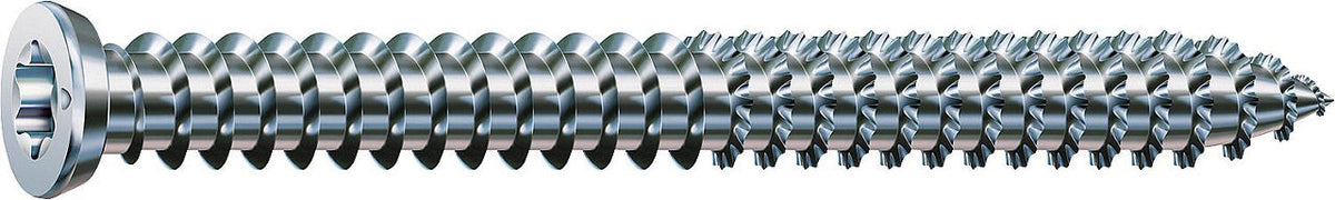 Vis d'ancrage de châssis SPAX pour fenêtre PVC, tête fraisée plate, WIROX