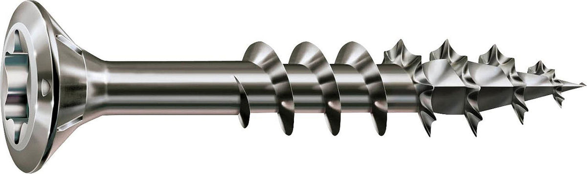 Vis de ferrure SPAX pour fenêtre, filetage partiel, tête fraisée, pointe 4CUT