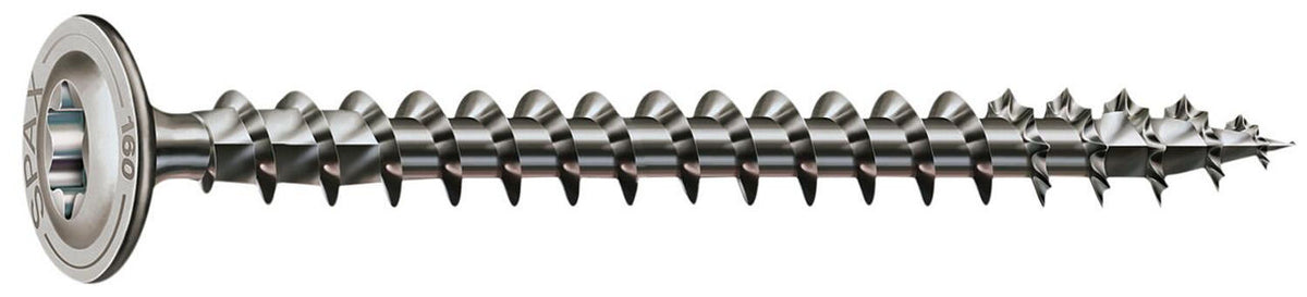 Vis à tête disque SPAX filetage complet inox A2 Ø 6–8 mm