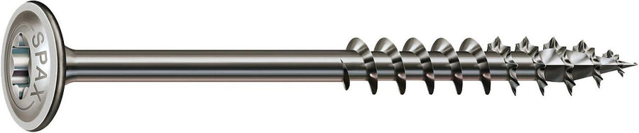 Vis à tête disque SPAX filetage partiel inox A2 Ø 6–8 mm