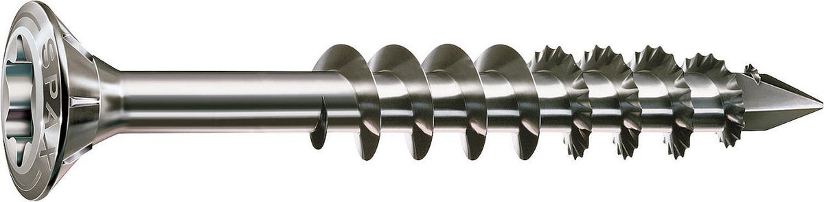 Vis à tête fraisée SPAX filetage partiel inox A2 Ø 3,5–8 mm