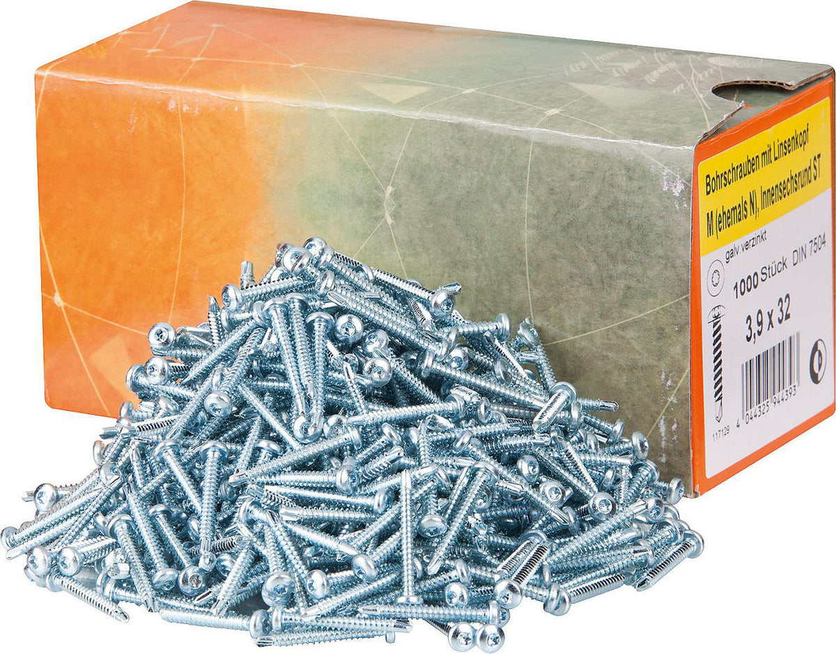 Vis autoforeuse tête bombée Torx, galvanisée