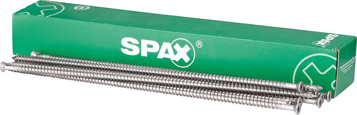 Vis à tête fraisée SPAX filetage complet inox A4 Ø 10