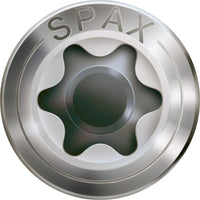 Vis à tête lentille fraisée SPAX filetage de fixation inox A2 Ø 4,5
