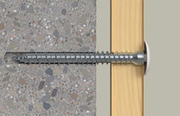 Vis de cadre de fenêtre Fischer FFSZ (bois), tête cylindrique, galvanisée