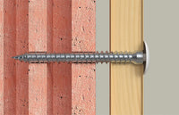 Vis de cadre de fenêtre Fischer FFSZ (bois), tête cylindrique, galvanisée