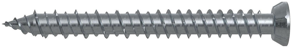 Vis de cadre de fenêtre Fischer FFS (PVC, aluminium), tête fraisée plate, galvanisée