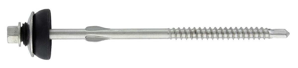 Vis autoforeuse tête hexagonale inox A2, avec ailette et joint
