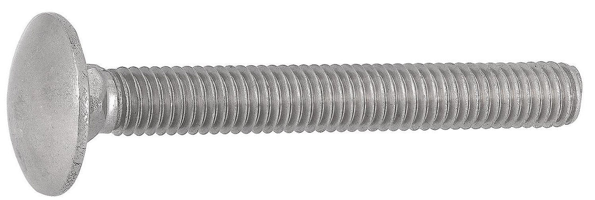 Vis à tête bombée à collet carré DIN 603 inox A2 M6–M10