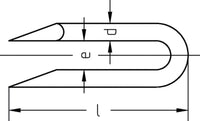 Boucle à clouer DIN 1159, galvanisée
