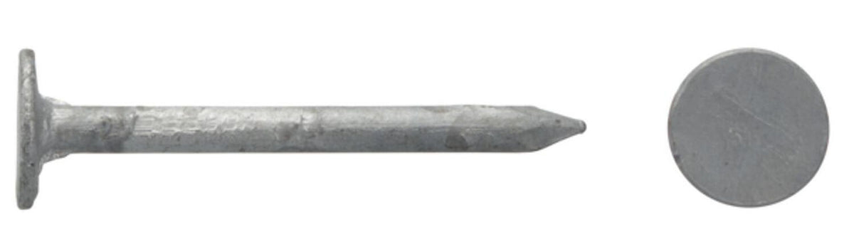 Pointe de toiture à tête large forme B DIN 1160, galvanisée à chaud