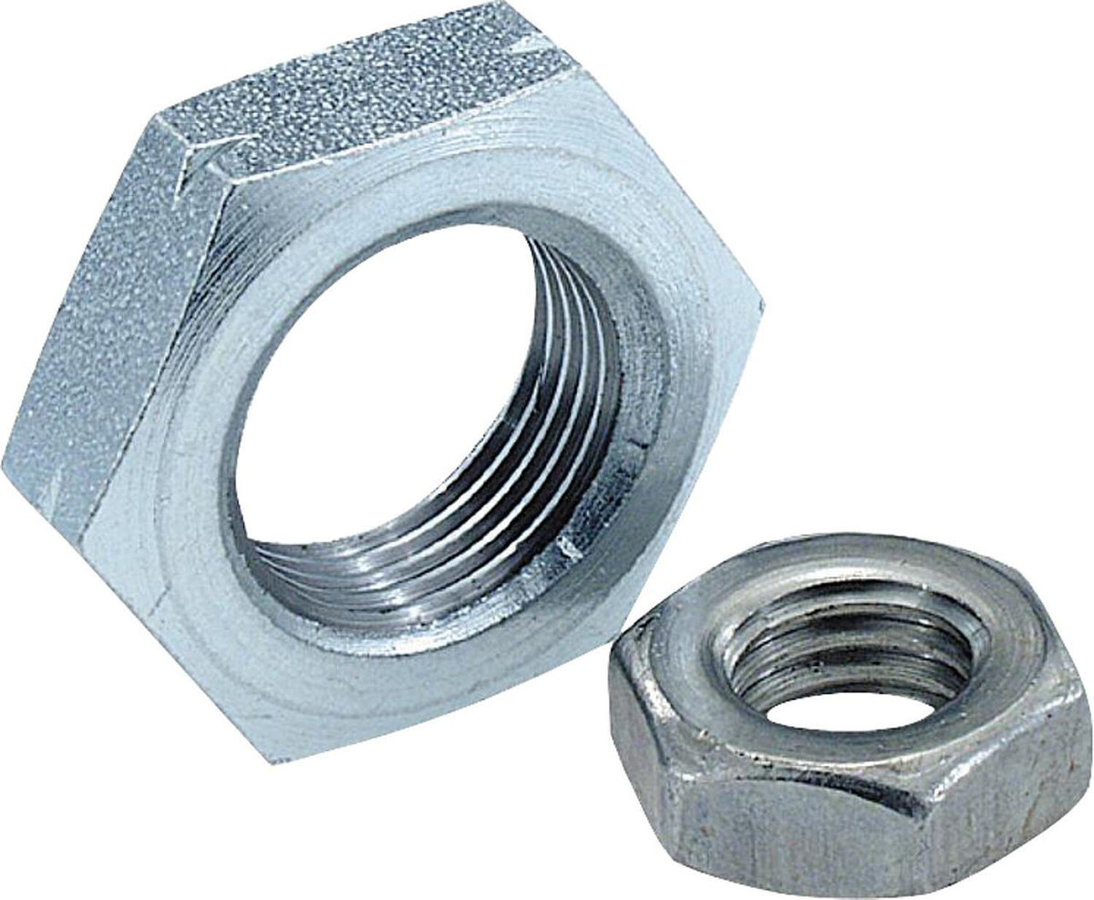 Écrous hexagonaux bas forme B, Cl.04, DIN 439, galvanisés M3