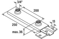 Élément coulissant FASM1 M10/M12 axial moyen