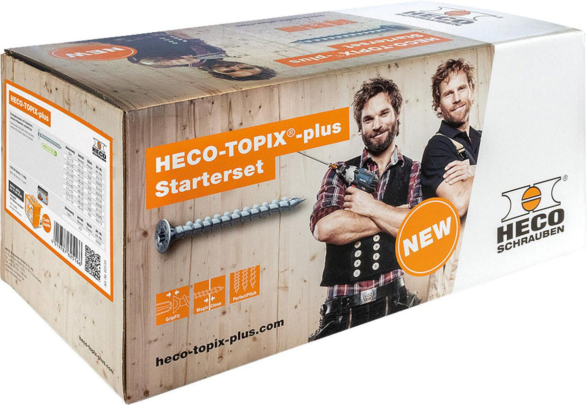 Profi-Set « Menuisier » HECO-TOPIX-plus, vis tête fraisée, 3711 pièces