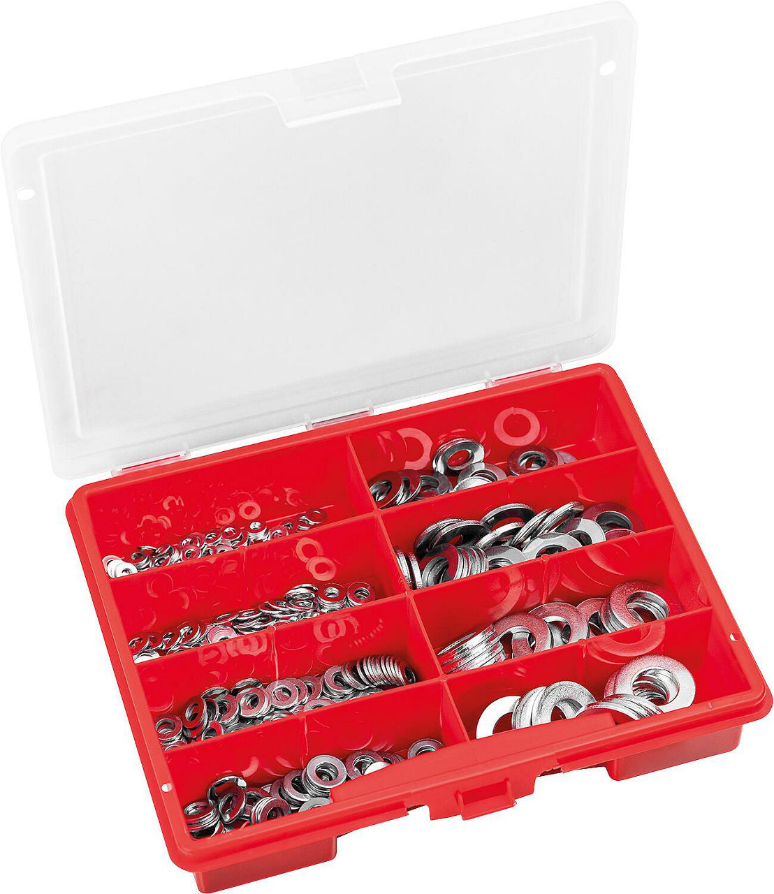 Mallette d'assortiment de rondelles plates DIN 125, 435 pièces