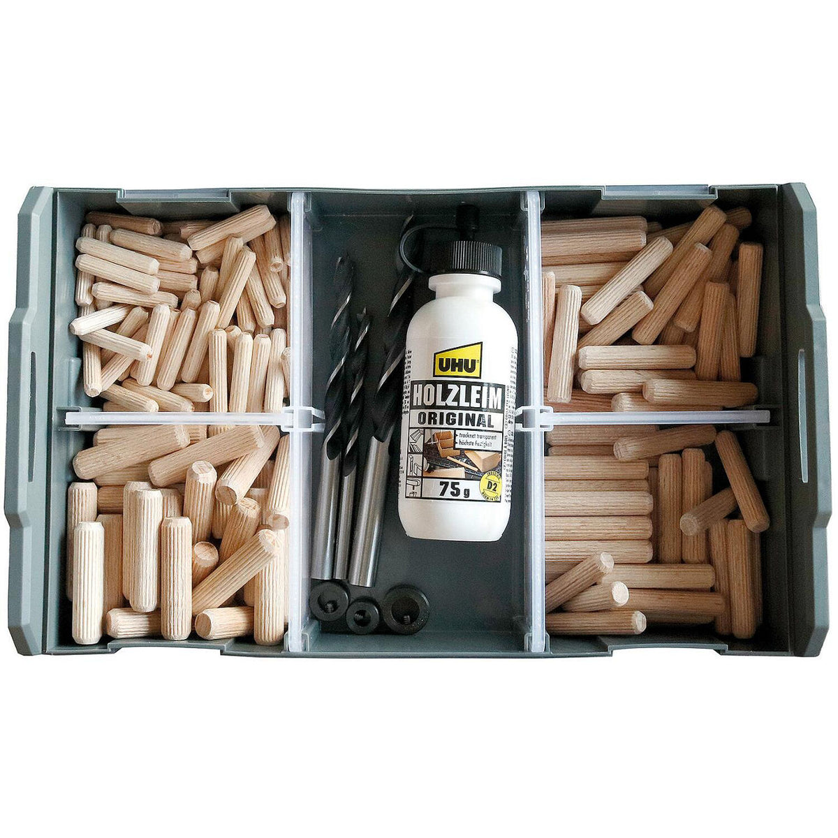 TOX L-BOXX Mini Wood assortiment de chevilles bois 207 pièces