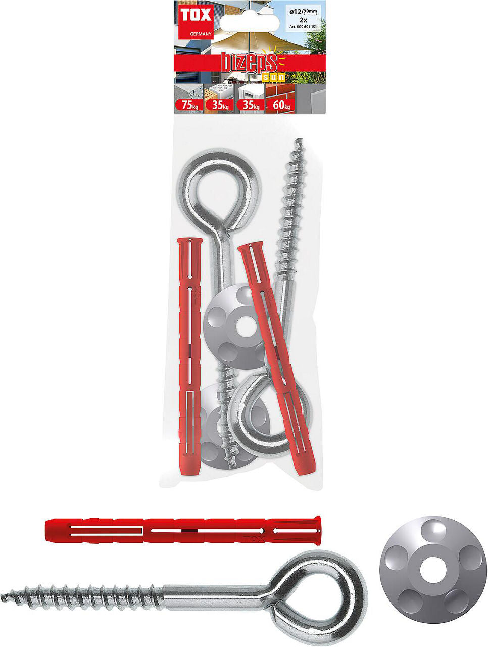 Cheville à expansion parallèle TOX Bizeps Sun