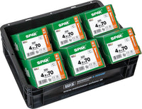 Pack promo WS + SPAX vis à tête fraisée WIROX Ø4,5x70 mm, 3000 pièces + WS BOX